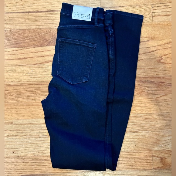 AYR The Hi-Rise Skinny Jaguar Legs Denim Jeans Blue Dark Wash Size 25 x 30 NWT - Picture 3 of 3